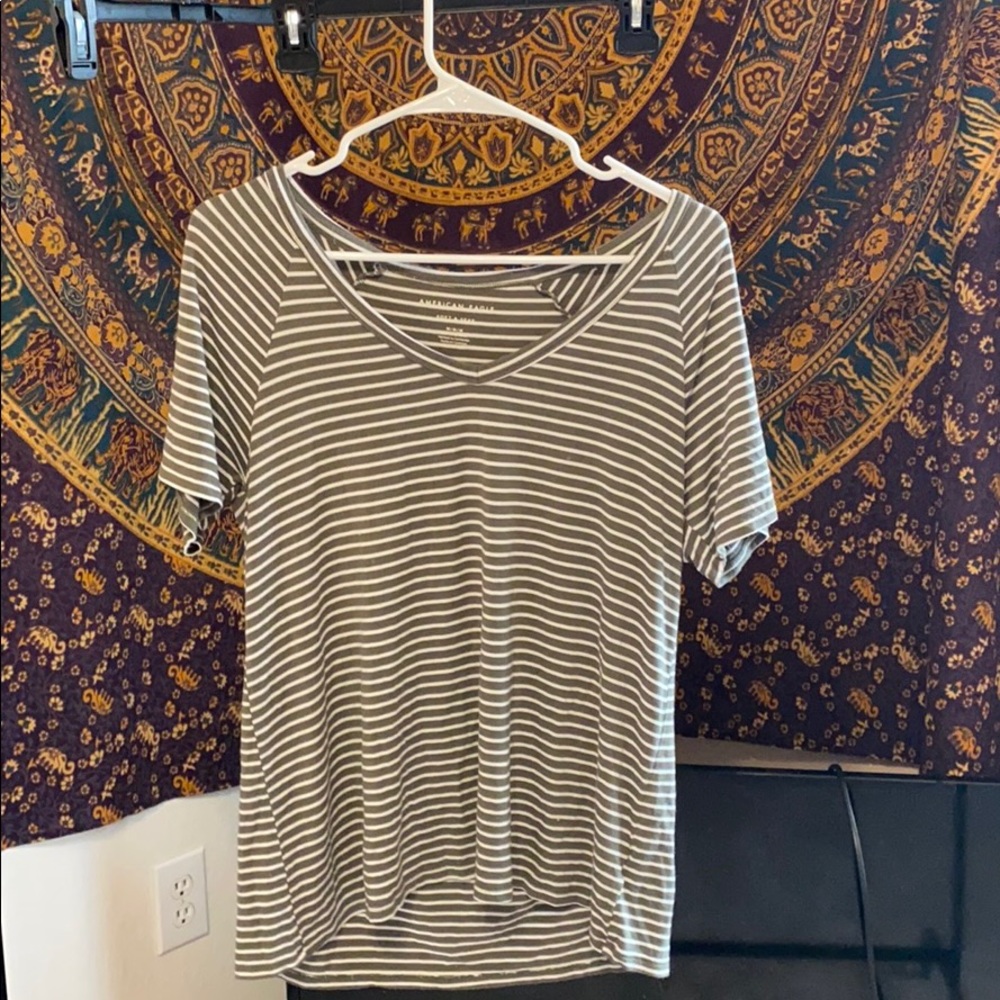 American Eagle striped SOFT Tee